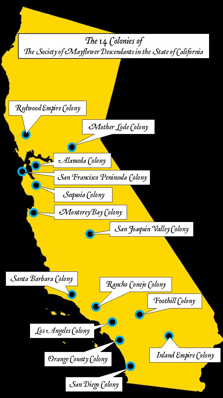 California Mayflower Society Colonies