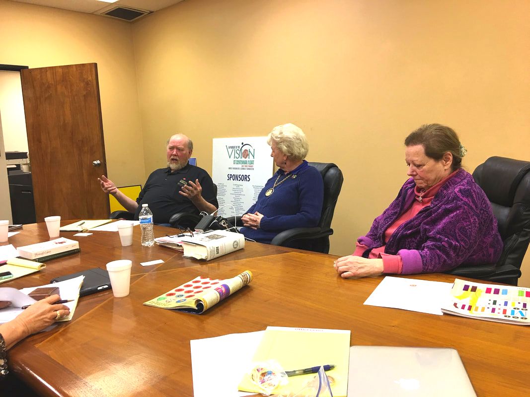 First meeting with Fiesta Parade Floats