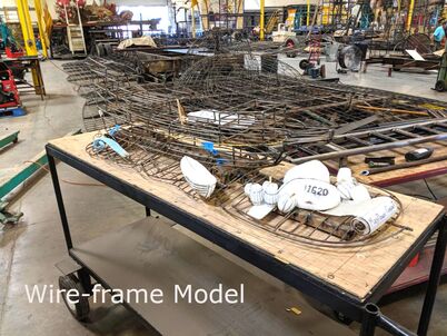 Float model frame